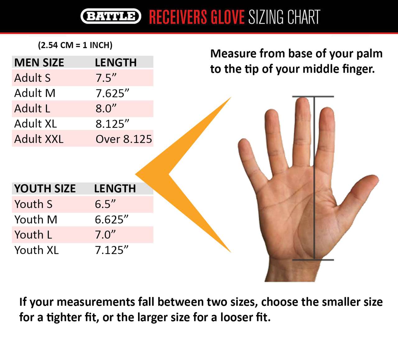 under armour youth football gloves size chart